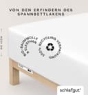 Schlafgut Spannbettlaken PURE BOXSPRING | Weiß