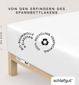 Schlafgut Spannbettlaken PURE BOXSPRING | Weiß