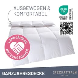 SPESSARTTRAUM Daunenbettdecke First Class | Weiß