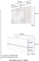 welltime Badmöbel-Set Baabe | Braun 2