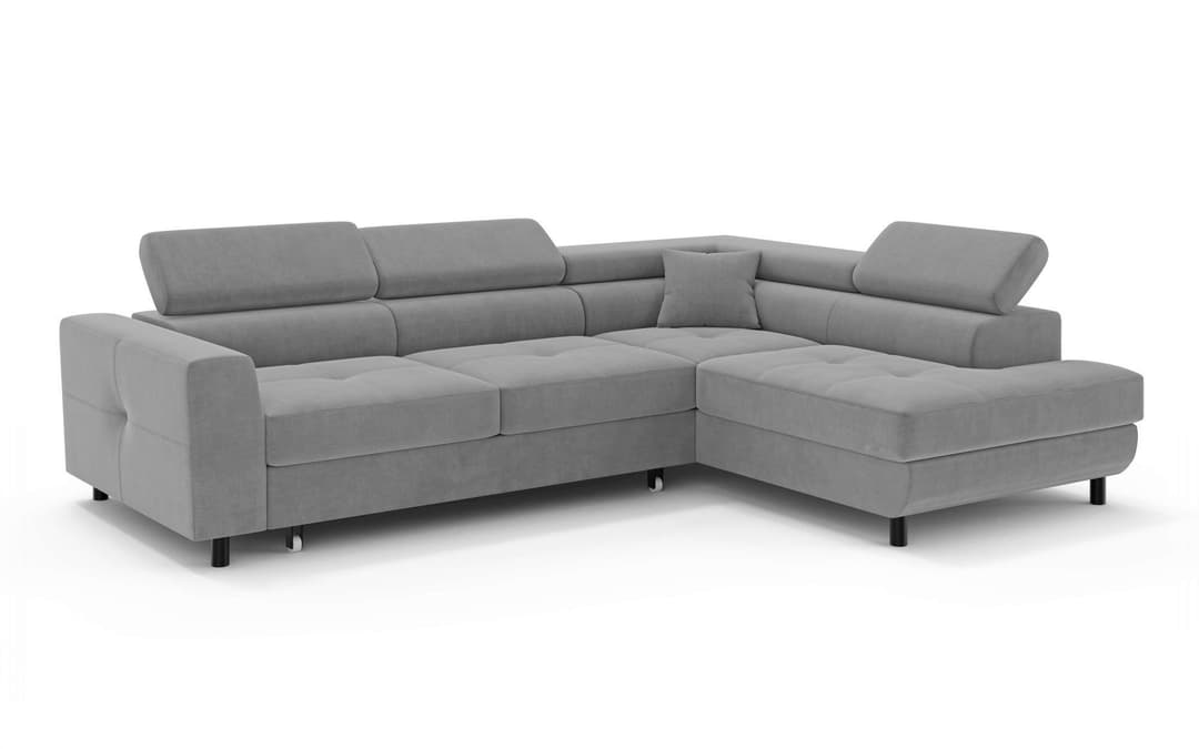 OTTO home Ecksofa AADEN Schlafsofa 254 cm | Grau