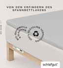 Schlafgut Spannbettlaken PURE TOPPER | Grau