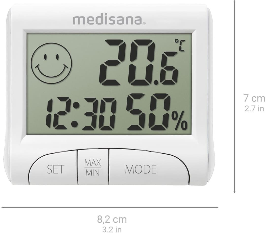 medisana HG 100 Innenwetterstation | Weiß