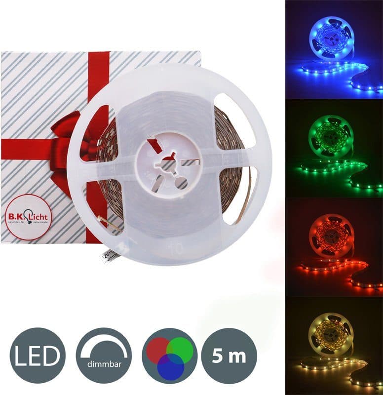 B.K.Licht LED-Streifen Lucilla | Mehrfarbig