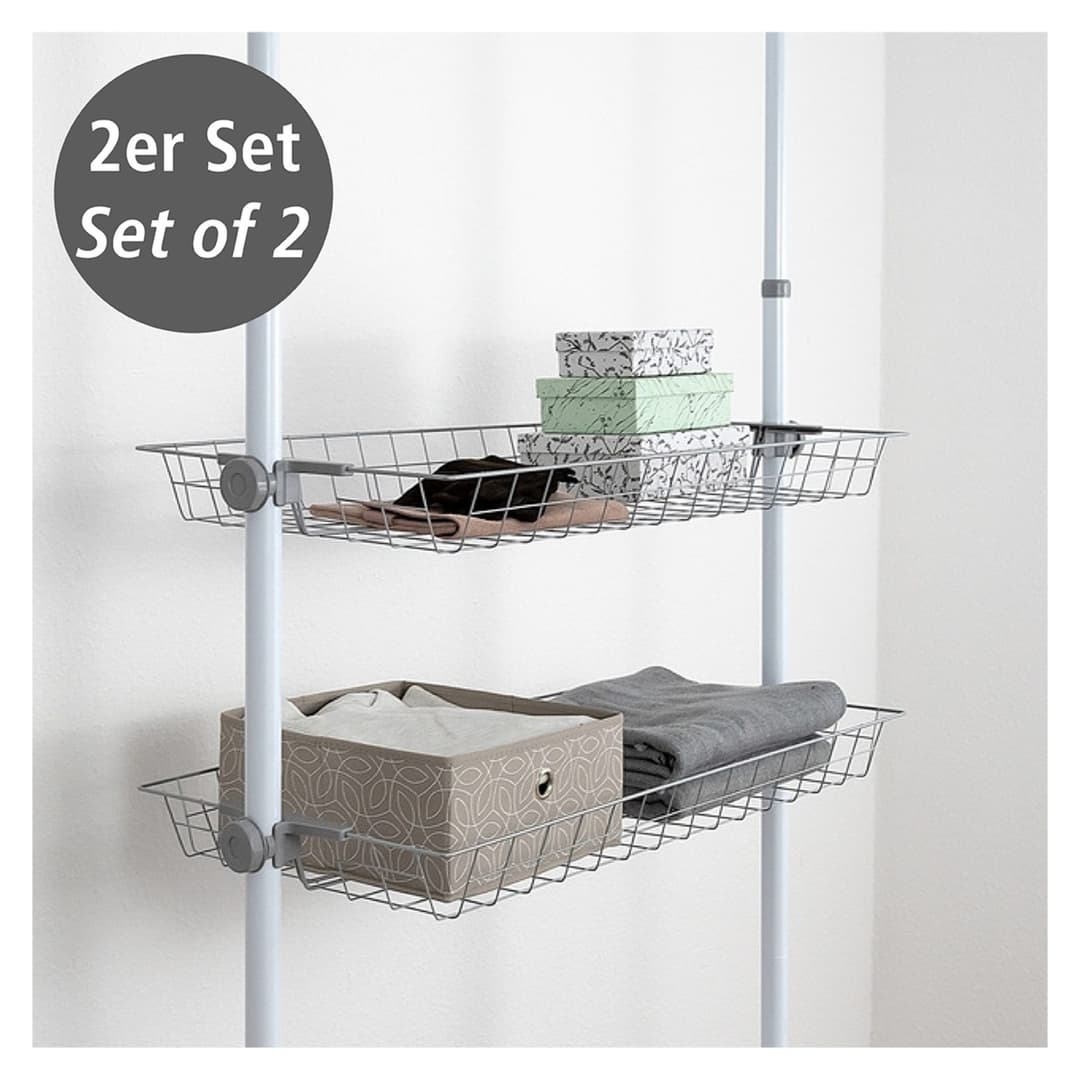 WENKO Organizer Modell Herkules (Set, 2 St) | Grau