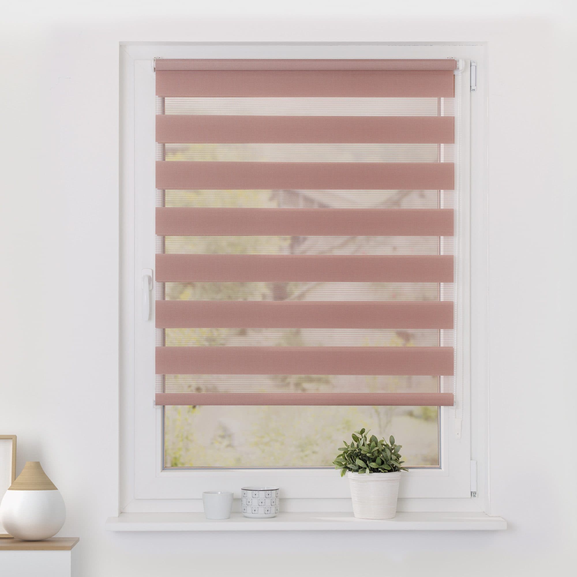 Doppelrollo Duo Rollo Klemmfix | Rosa