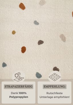 HANSE Home Kinderteppich Funny Dots | Beige