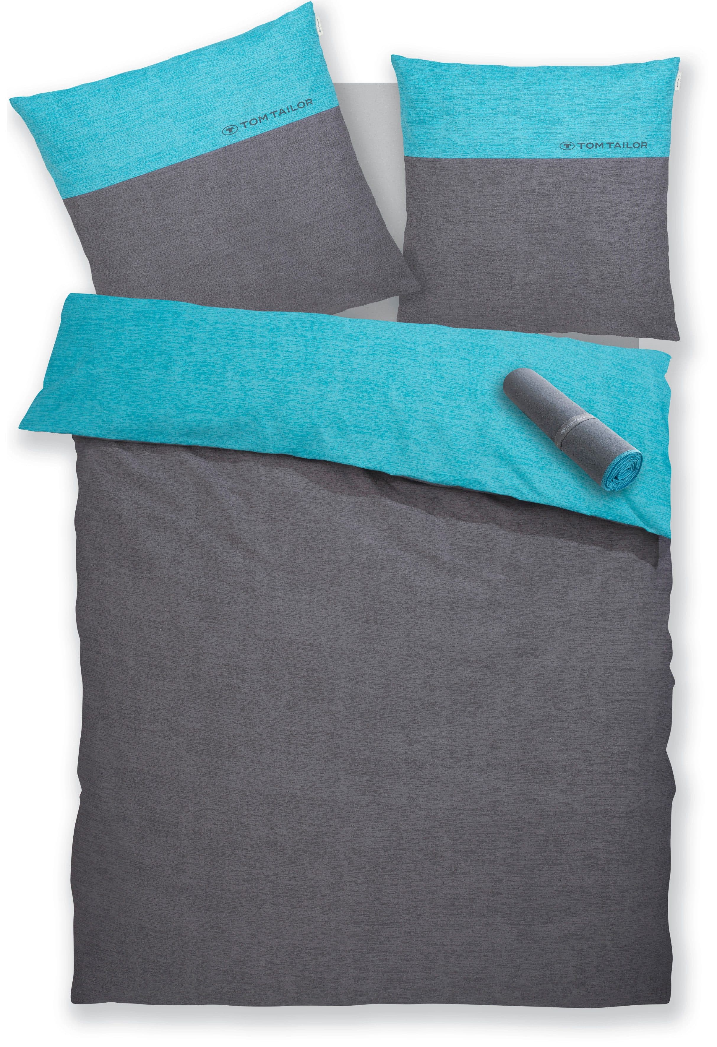 TOM TAILOR HOME Henry Bettwäsche-Set | Türkis