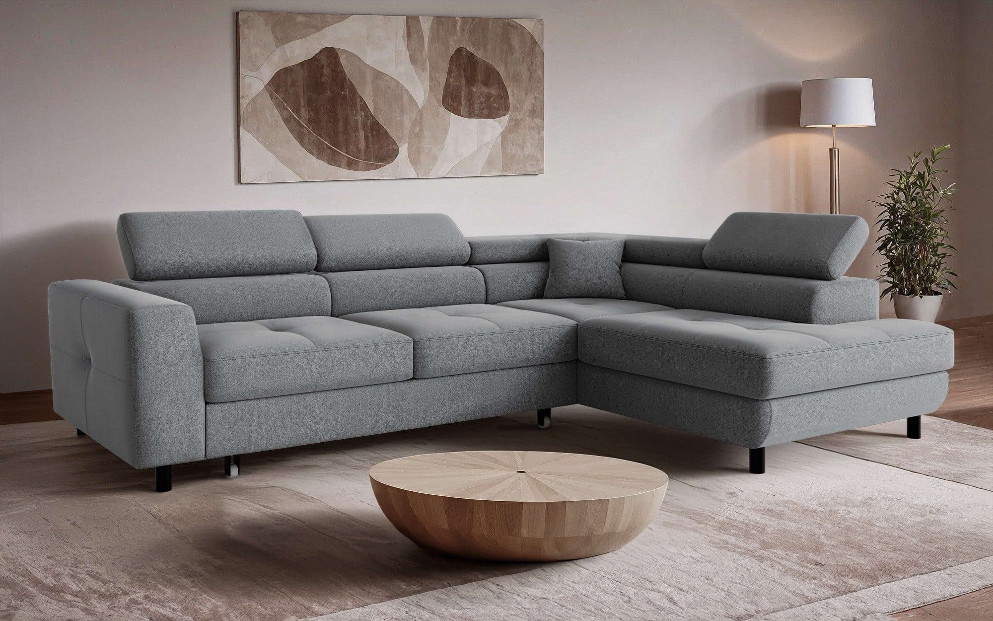 OTTO home Ecksofa AADEN Schlafsofa | Grau