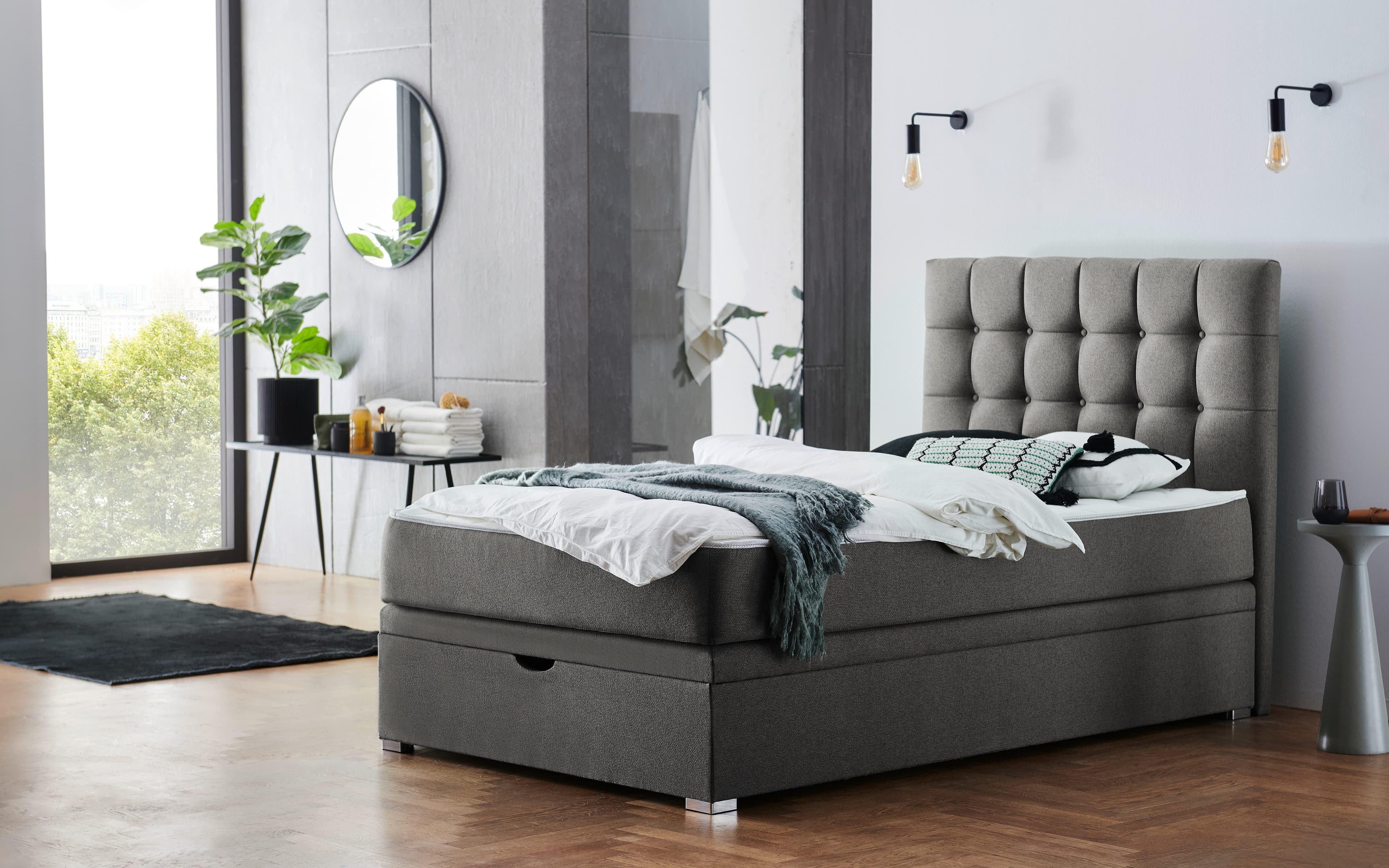 ATLANTIC home collection Boxbett Riona | Grau