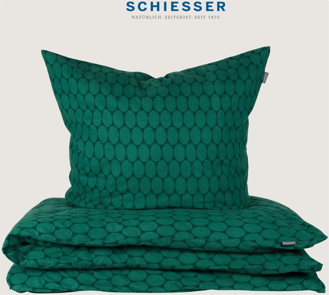 Schiesser Bettwäsche Drops | Grün