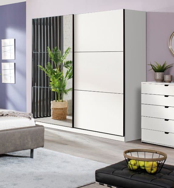 INOSIGN Schwebetürenschrank Sierra | Weiß