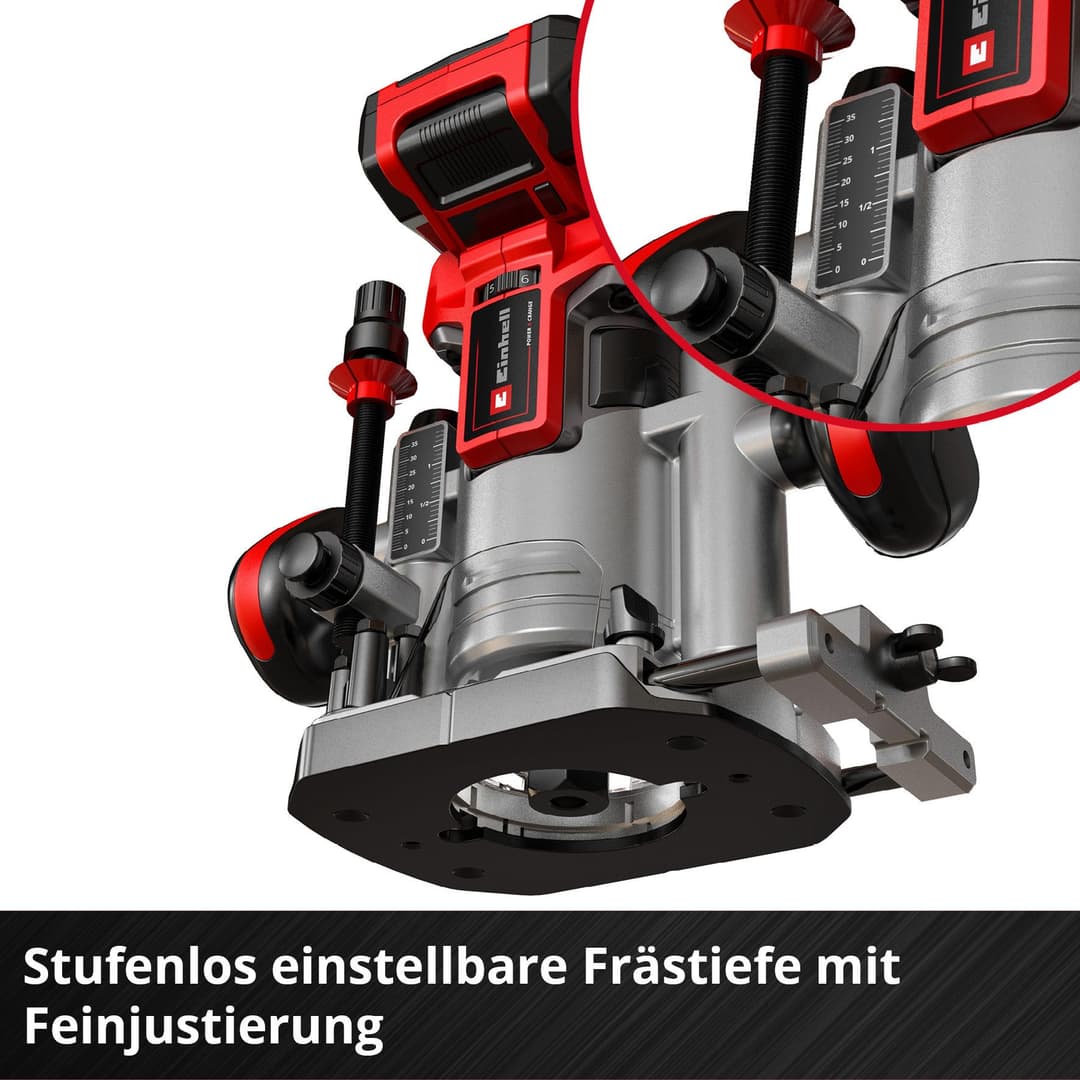 Einhell Akku-Fräse TP-RO 18 Set Li BL - Solo | Mehrfarbig