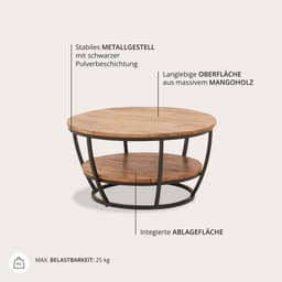 Stolkom Sp.z.o.o. Couchtisch Jambi | Holztöne