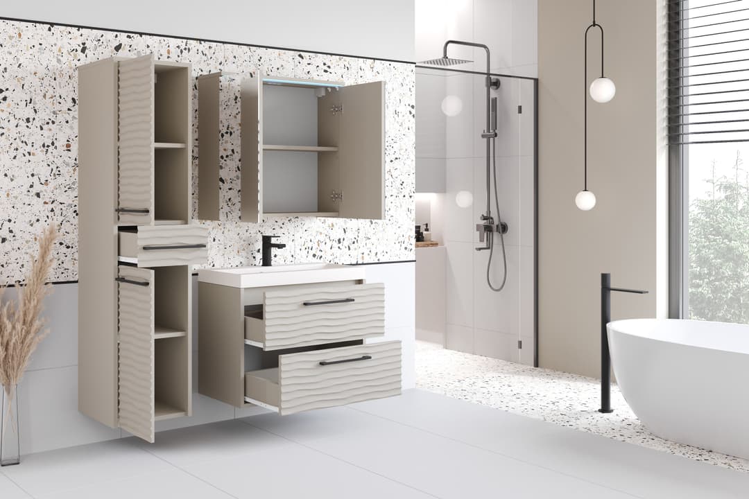 welltime Badmöbel-Set Canada | Beige