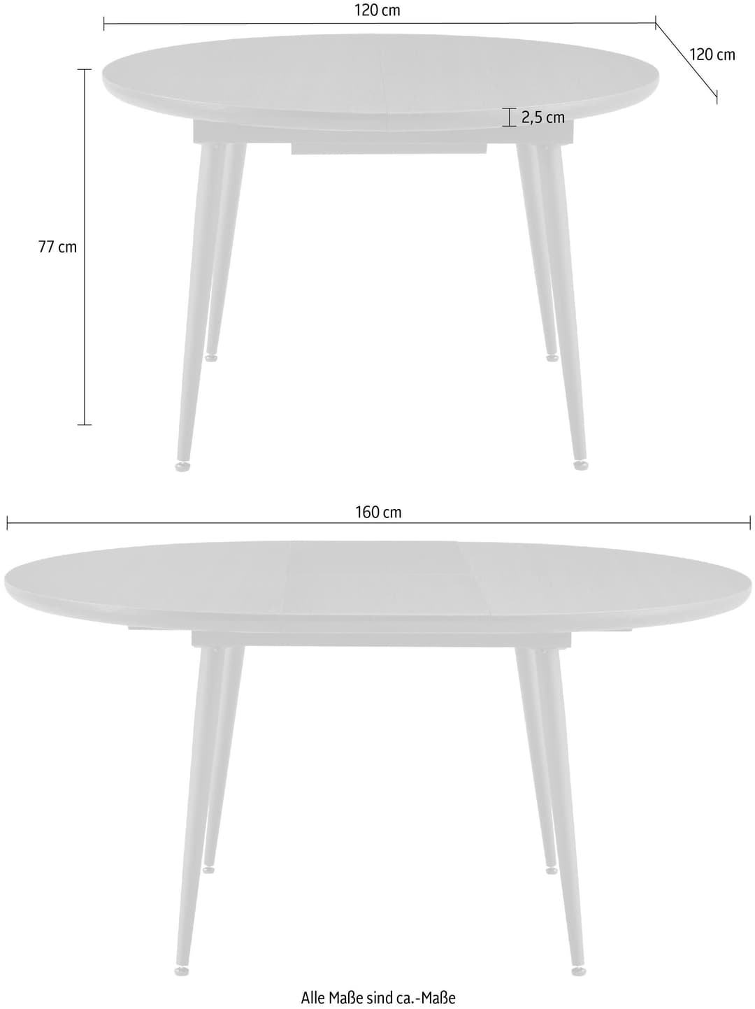 Duo Collection Esstisch Ausziehtisch Frida | Holztöne