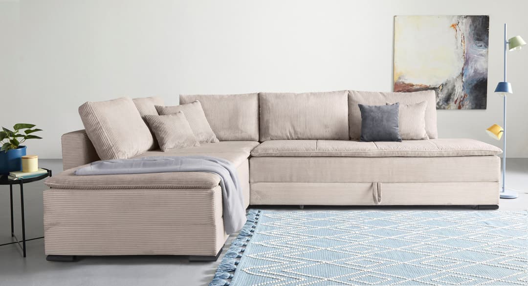 Home affaire Ecksofa Night & Day L-Form | Beige