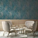 A.S. Création Vliestapete THE BOS Blätter Floral | Blau 4