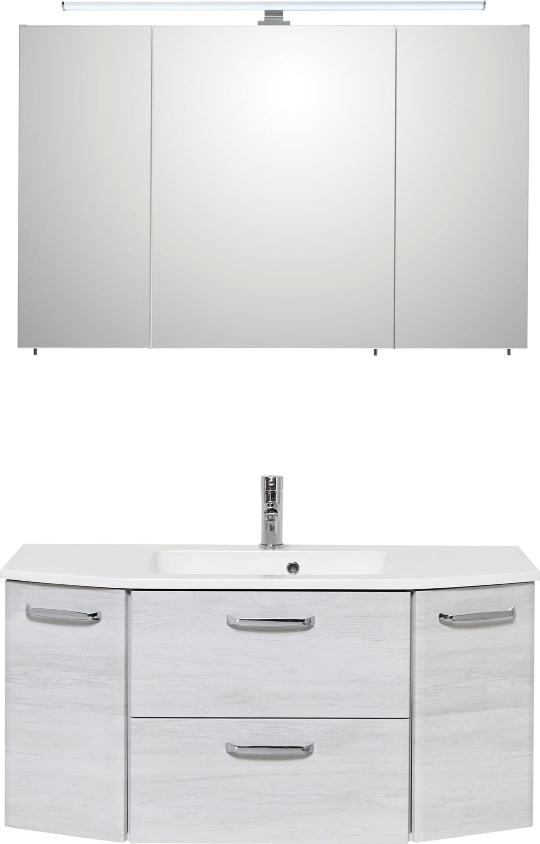 Saphir Quickset 936 Badmöbel-Set | Holztöne