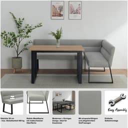 OTTO home Essbank Ivanna | Grau