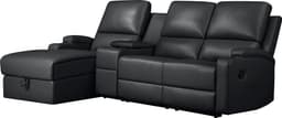 OTTO home Ecksofa NAPORI Multimediasofa | Schwarz
