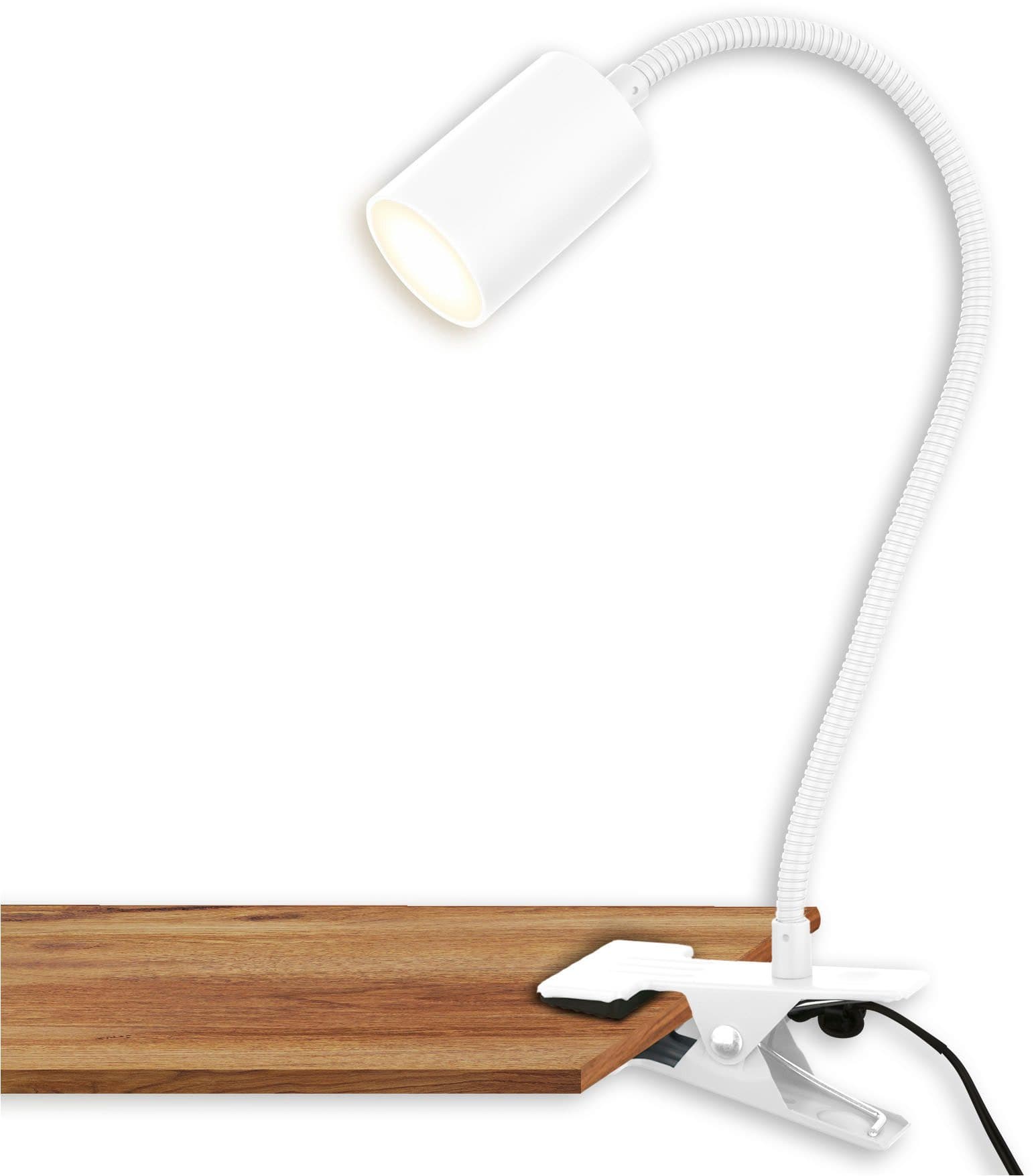 Briloner Leuchten Schreibtischlampe FLEKS Tischlampe | Weiß