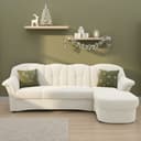 DOMO collection Ecksofa Flores Schlafsofa | Beige