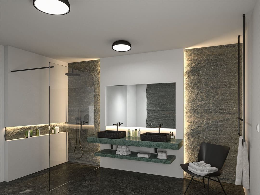 Paulmann Selection Bathroom Oka Deckenleuchte | Schwarz