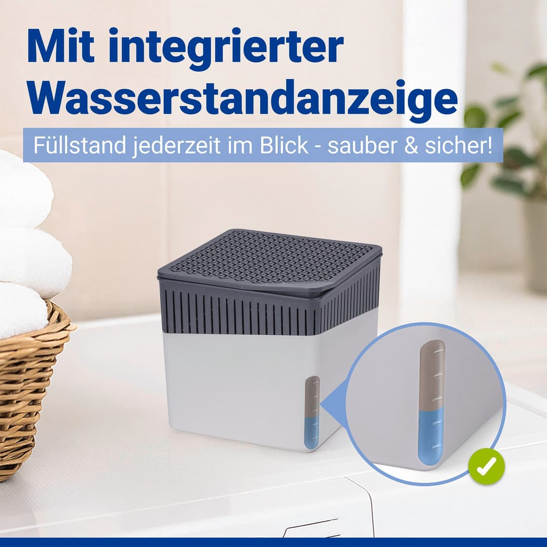 WENKO Luftentfeuchter Cube | Grau