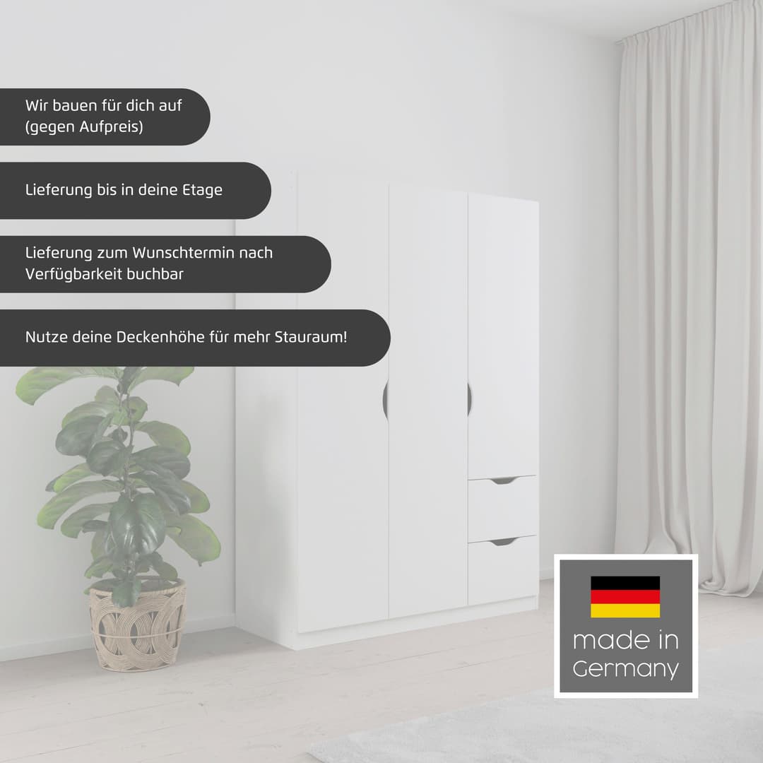 rauch Kleiderschrank Freiham | Weiß