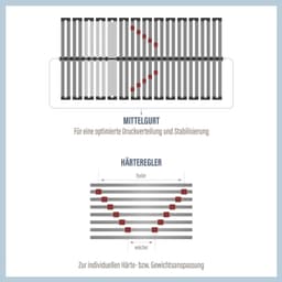 Lattenrost Duo Powerflex NV | Holztöne