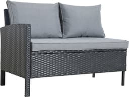 KONIFERA Gartenlounge-Set Manhatten | Schwarz