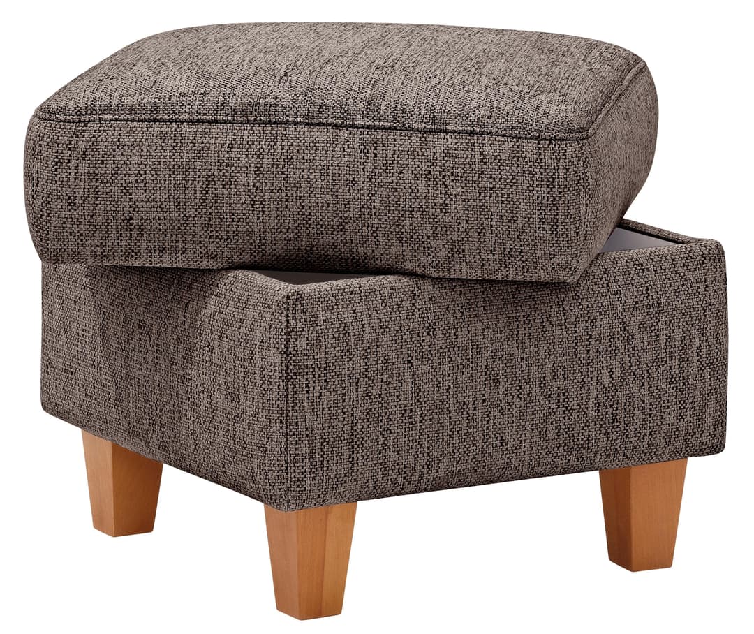 Home affaire Polsterhocker Palmera | Braun