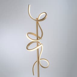 JUST LIGHT Stehlampe CURLS | Gold