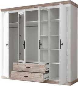 Home affaire Drehtürenschrank Florenz | Weiß