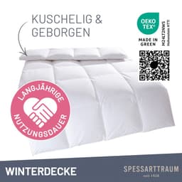 SPESSARTTRAUM Daunenbettdecke First Class | Weiß