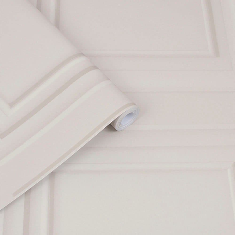 Laura Ashley Redbrook Wood Panel Dove Grey Vliestapete | Grau