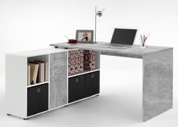 FMD Eckschreibtisch Lexo | Grau