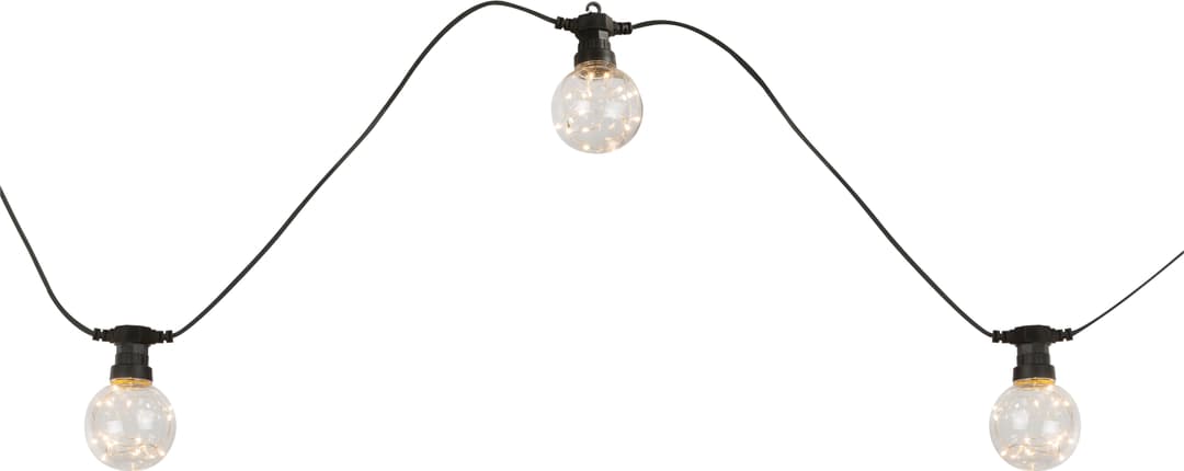 GLOBO LIGHTING LED-Lichterkette ALMAGA | Schwarz