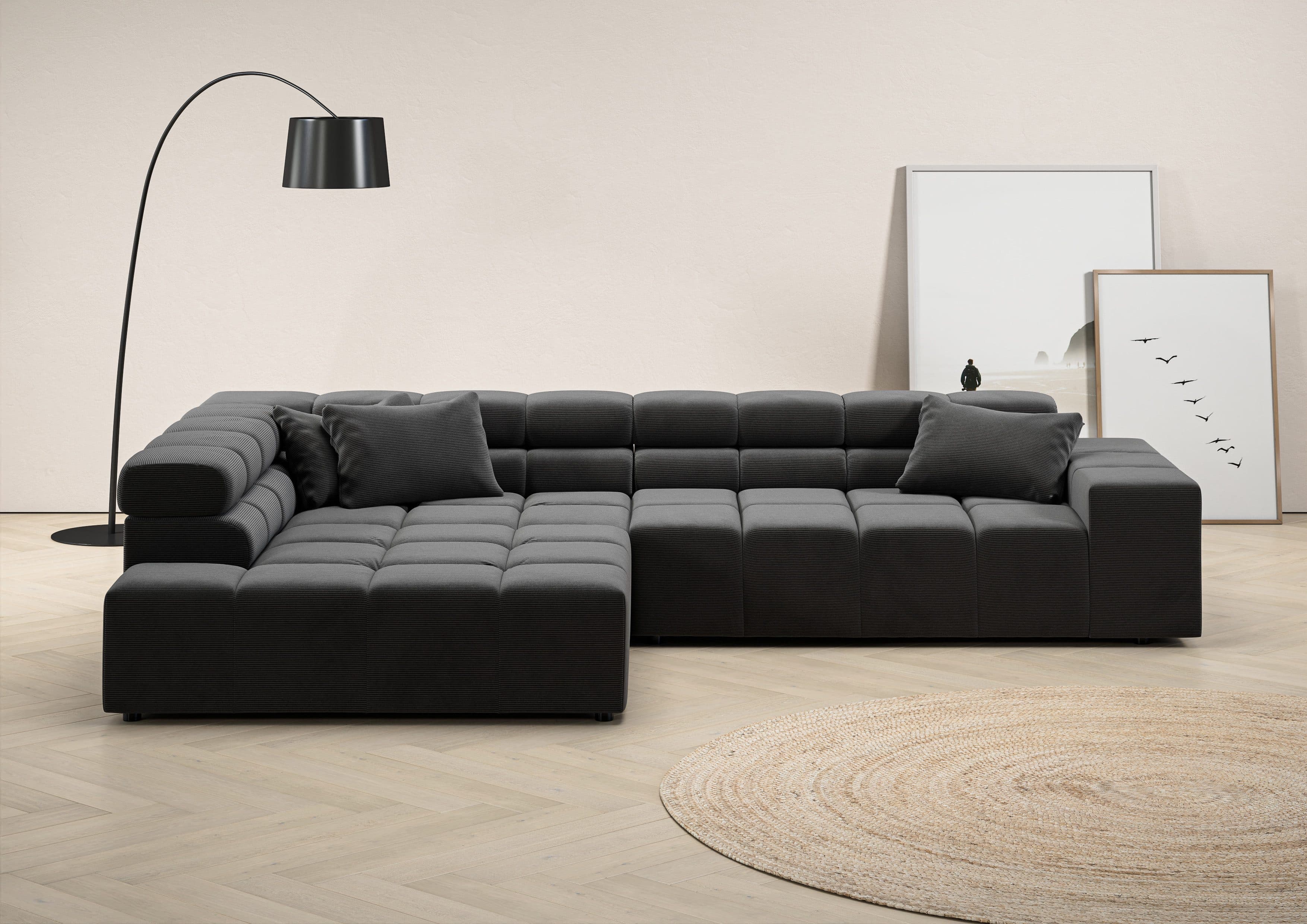 Home affaire Ecksofa Ancona | Grau