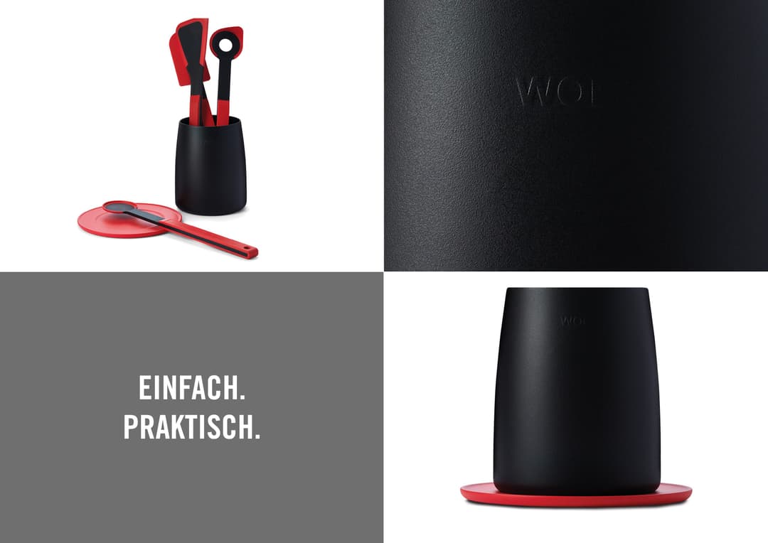 WOLL Besteckhalter Cook it | Rot