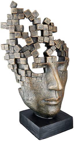 Casablanca by Gilde Dekofigur Skulptur "Male Mask" | Bronze