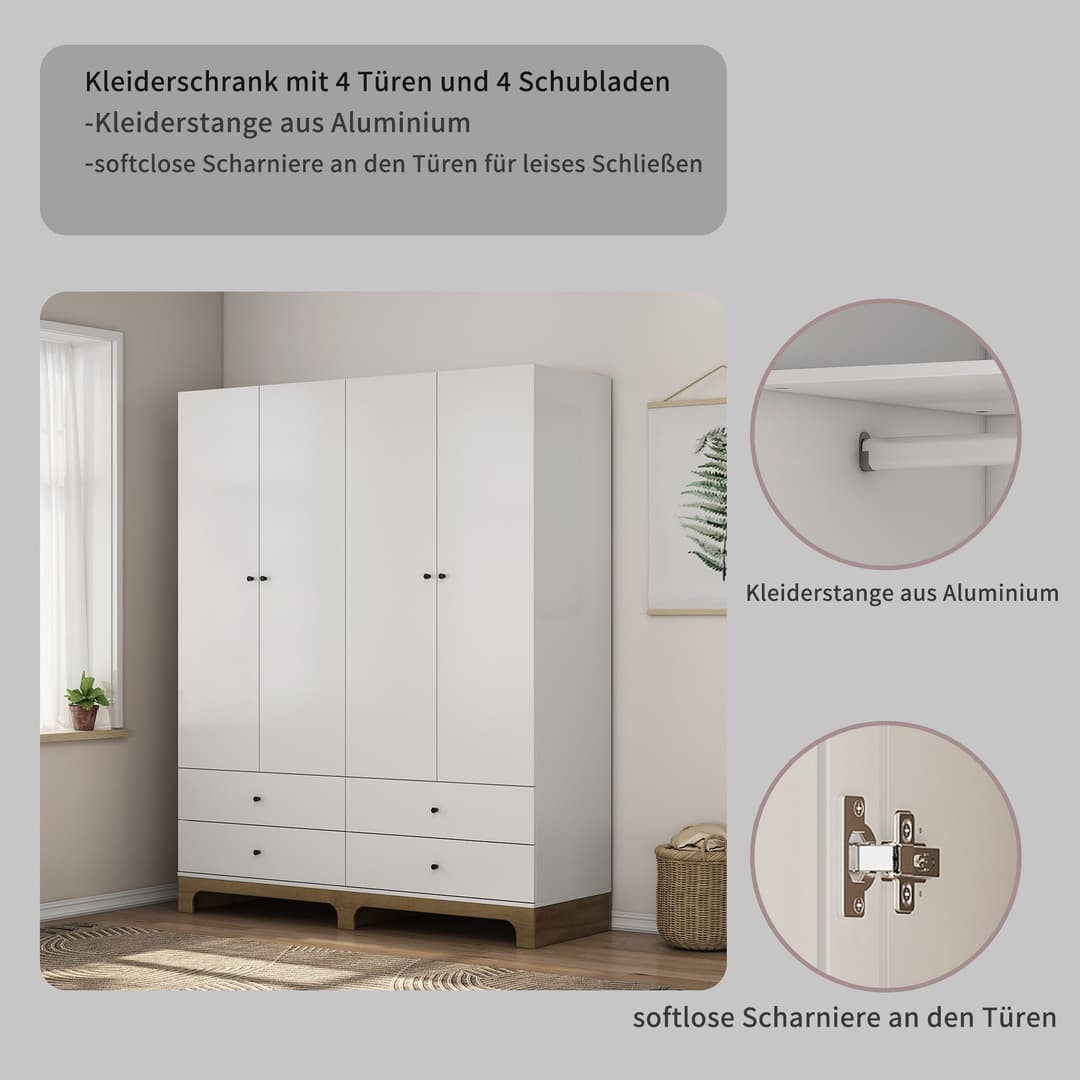 OTTO home Kleiderschrank Oslo | Weiß
