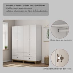 OTTO home Kleiderschrank Oslo | Weiß