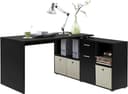 FMD Eckschreibtisch Lexo | Schwarz 2