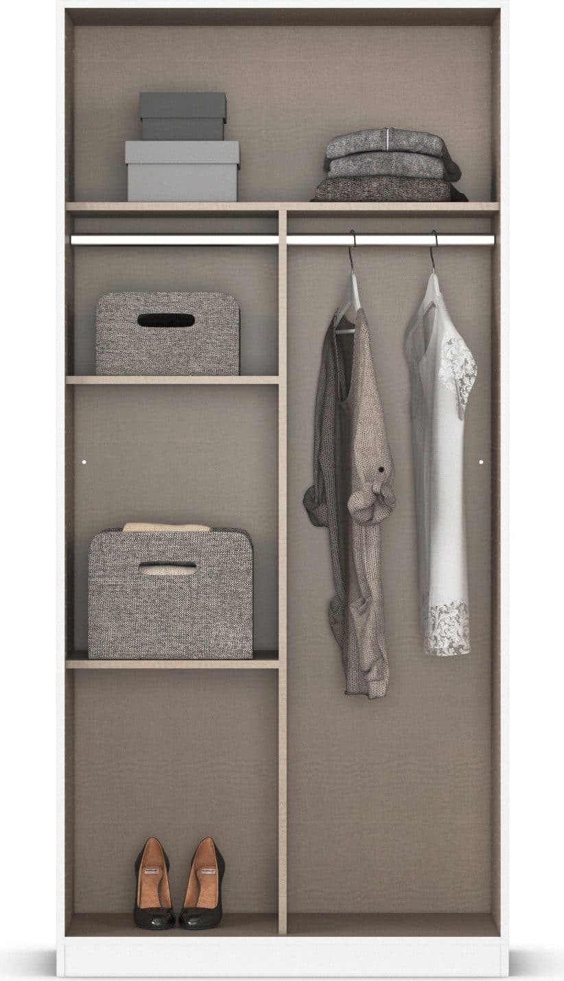 rauch Drehtürenschrank Reflect | Weiß