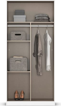 rauch Drehtürenschrank Reflect | Weiß