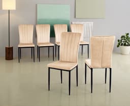 Home affaire 4-Fußstuhl Bergamo | Beige