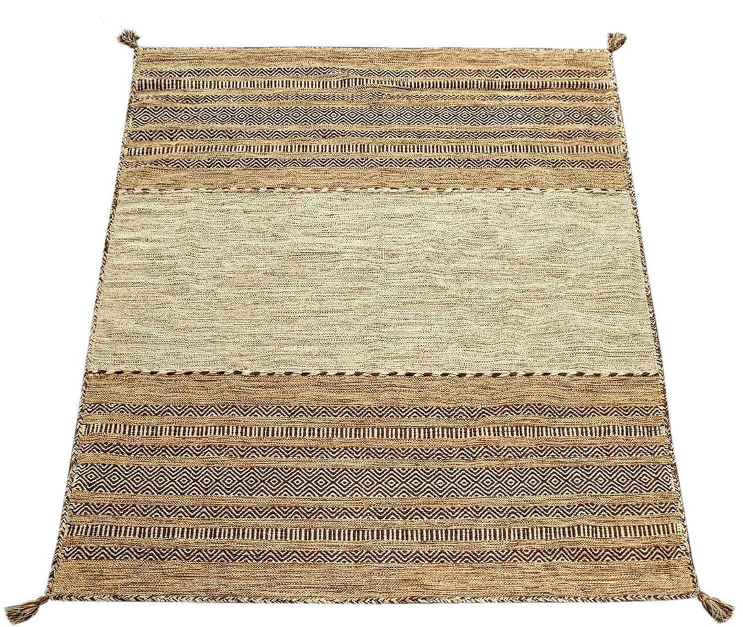 Paco Home Teppich Kilim 217 | Beige