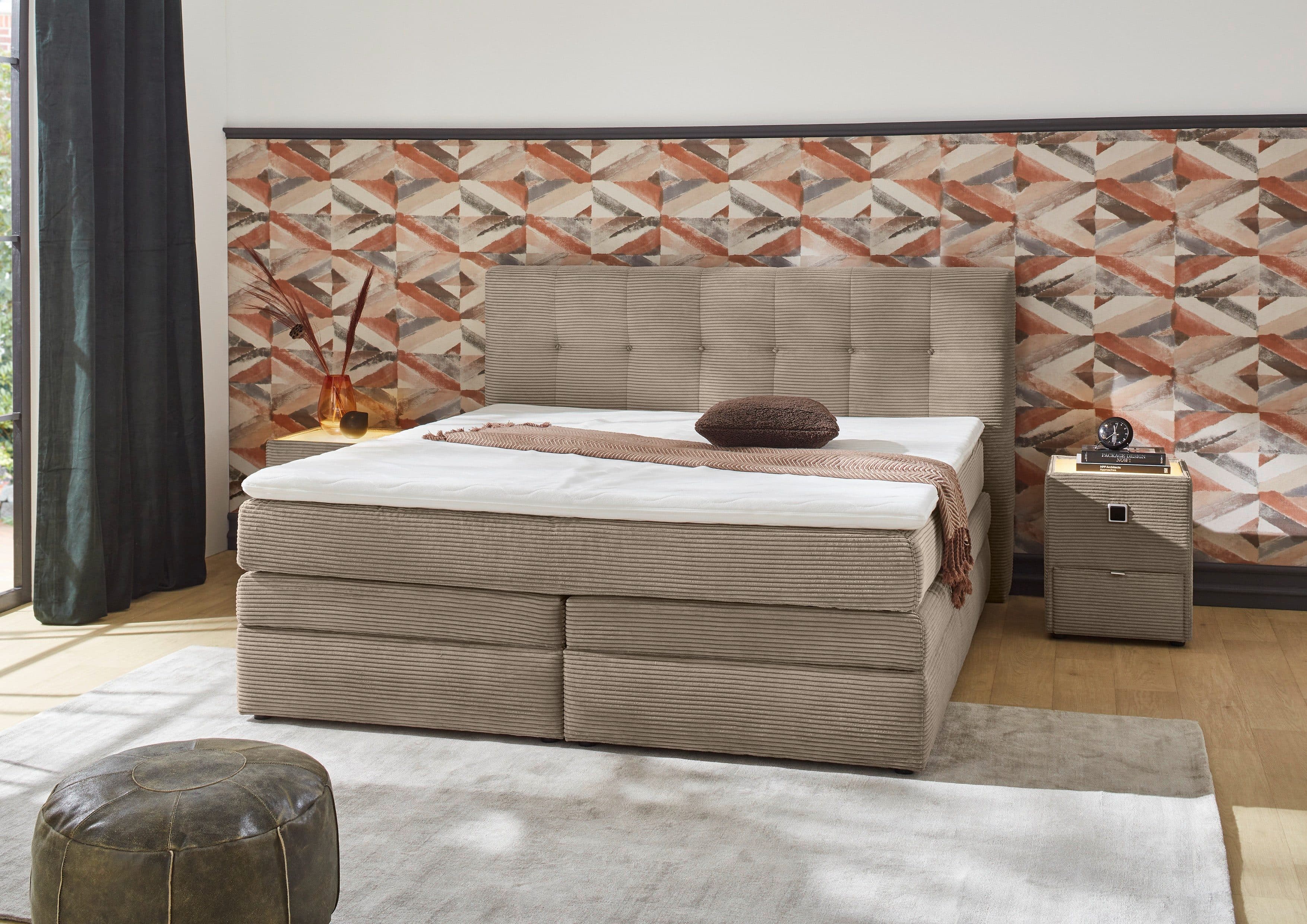 Jockenhöfer Gruppe Boxspringbett Amy | Braun